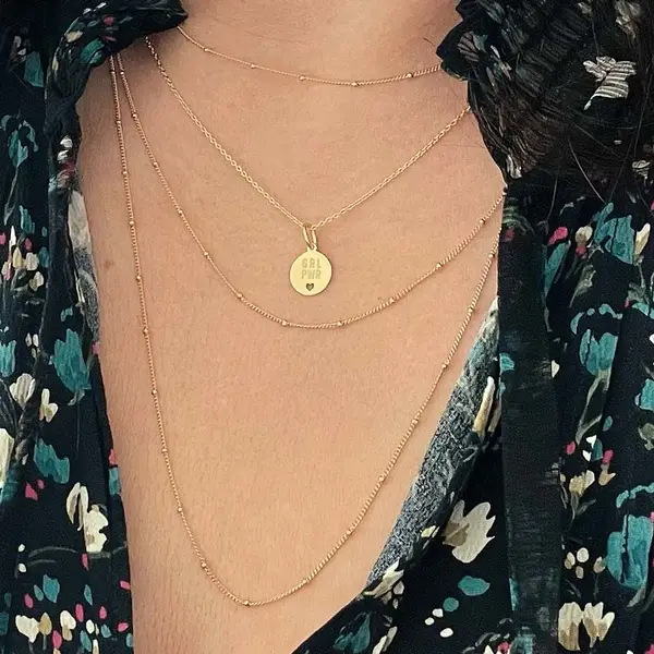 Leaf Jewelry Charity Schmuckset GRL PWR, Gelbgold