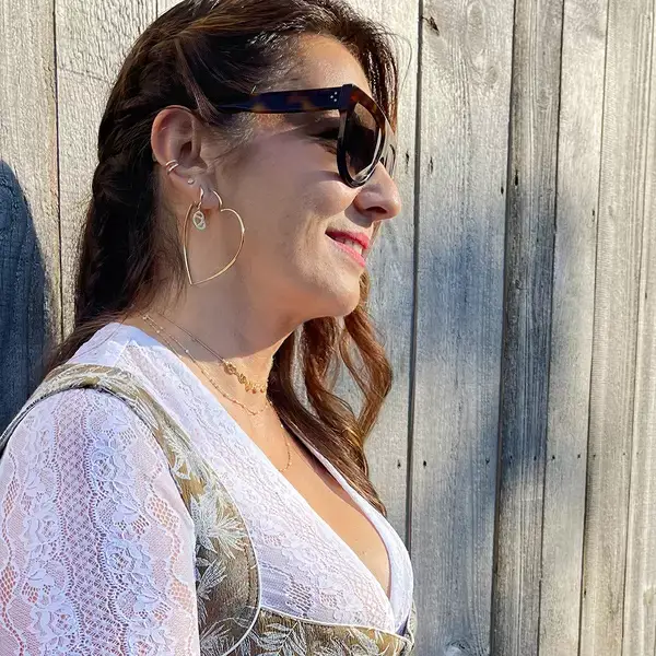 Leaf Jewelry Creole Herz, 60mm, 925 Sterlingsilber