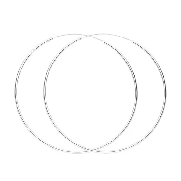 Leaf Jewelry Creole Pure, 55mm, 925 Sterlingsilber