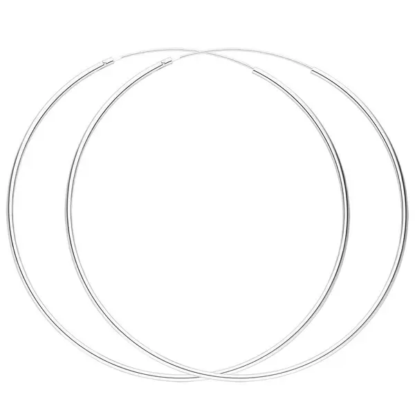 Leaf Jewelry Creole Pure, 70mm, 925 Sterlingsilber