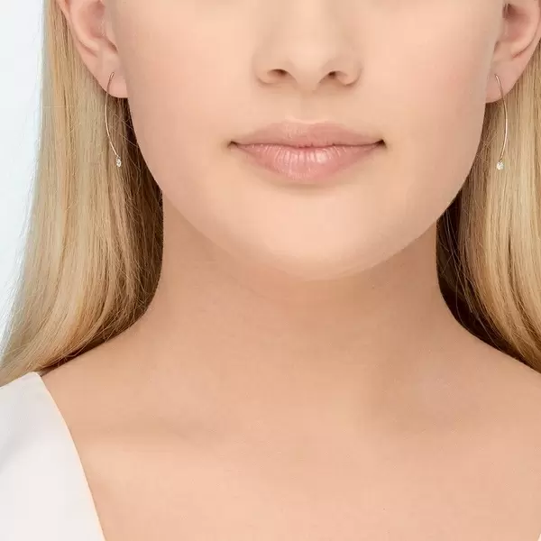 Leaf Jewelry Creole Pure M Diamant 18 K Roségold