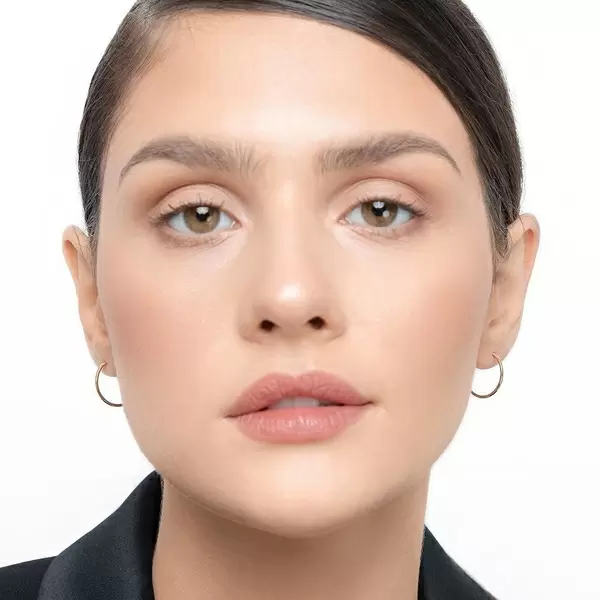 Leaf Jewelry Creole Rund S, 15mm, 14 K Gelbgold