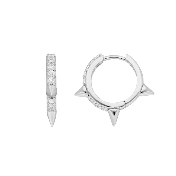 Leaf Jewelry Creole Triple Stud, 925 Sterlingsilber
