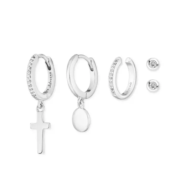 Leaf Jewelry Ear Mix, 5-er Set, 925 Sterlingsilber