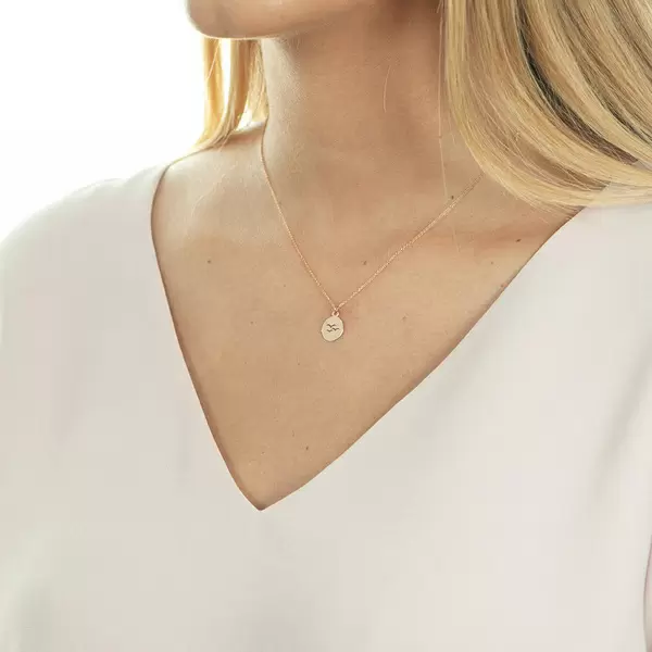 Leaf Jewelry Halskette Birds, 14 K Rosegold