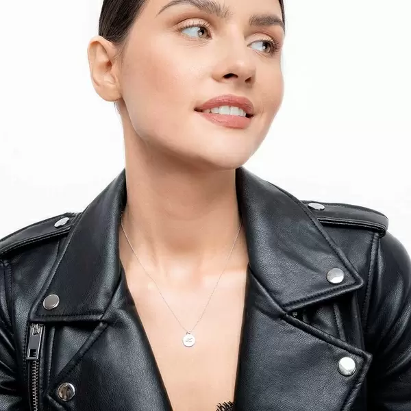 Leaf Jewelry Halskette Birds, 14K Weißgold