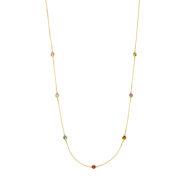 Leaf Jewelry Halskette Fine Gems, 14K Gelbgold