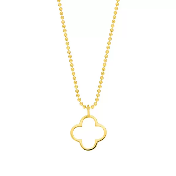 Leaf Jewelry Halskette GENTLE CLOVER, 14 K Gelbgold