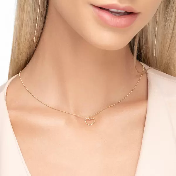 Leaf Jewelry Halskette GENTLE HEART, 14 K Gelbgold