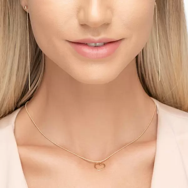 Leaf Jewelry Halskette GENTLE HEART, 14 K Gelbgold