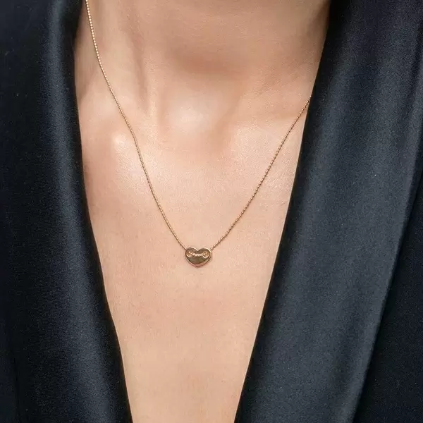 Leaf Jewelry Halskette Heart, 14 K Gelbgold