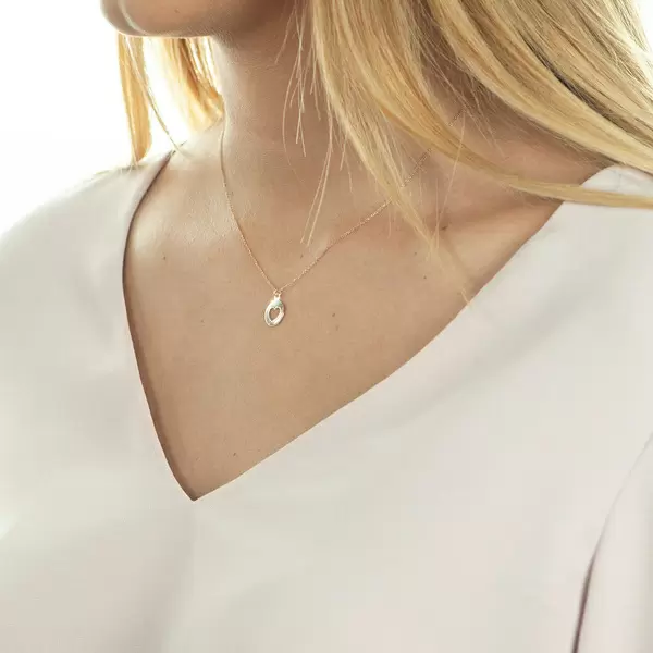 Leaf Jewelry Halskette Heart, 14 K Rosegold