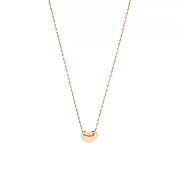 Leaf Jewelry Halskette Heart, 14 K Rosegold
