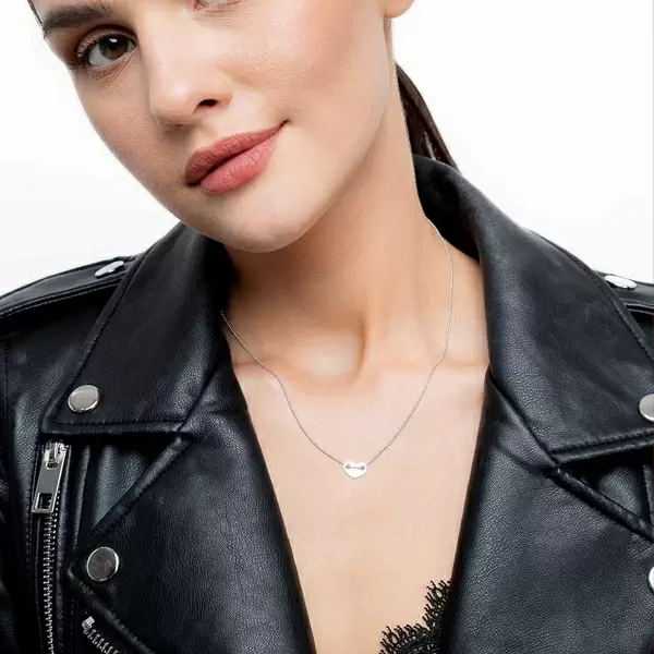 Leaf Jewelry Halskette Heart, 14 K Weißgold