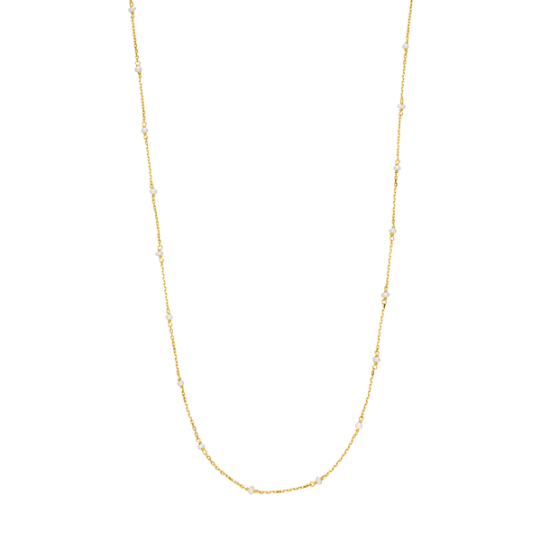 Leaf Jewelry Halskette Pearls, 14K Gelbgold