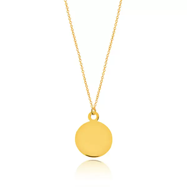 Leaf Jewelry Halskette Plate, 14 K Gelbgold