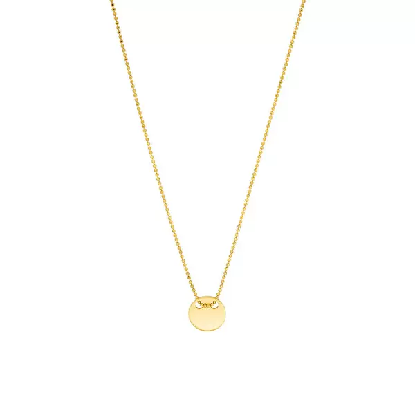 Leaf Jewelry Halskette Plate, 14 K Gelbgold