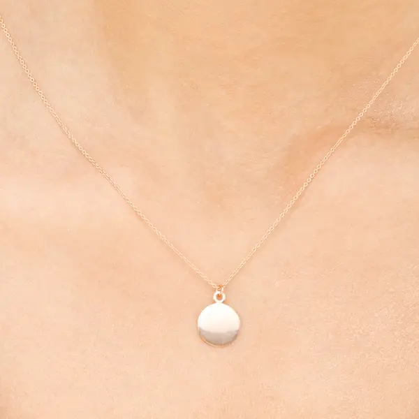 Leaf Jewelry Halskette Plate, 14 K Rosegold