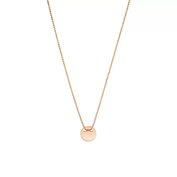 Leaf Jewelry Halskette Plate, 14 K Rosegold