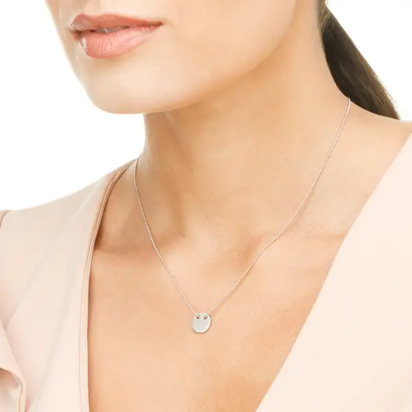 Leaf Jewelry Halskette Plate, 14 K Weißgold