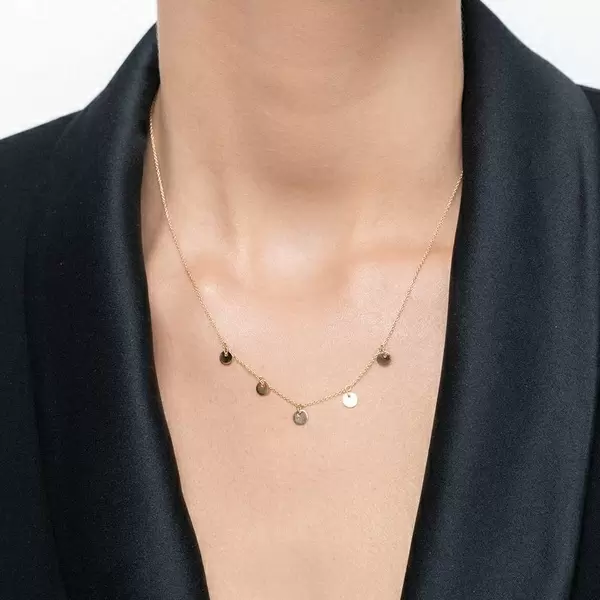 Leaf Jewelry Halskette Platelet, 14 K Gelbgold