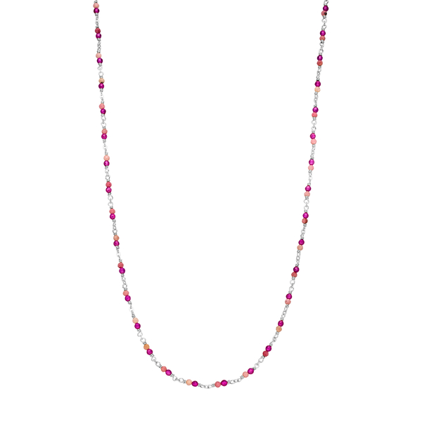 Leaf Jewelry Halskette Rubin, 925 Sterlingsilber