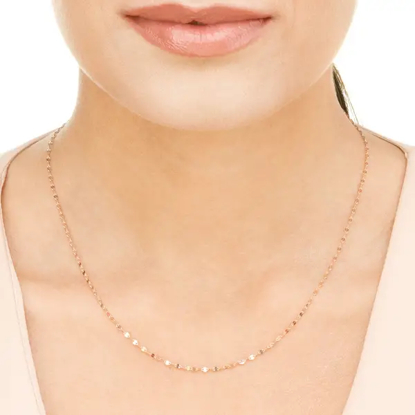 Leaf Jewelry Halskette Shiny Twist, 14K Rosegold