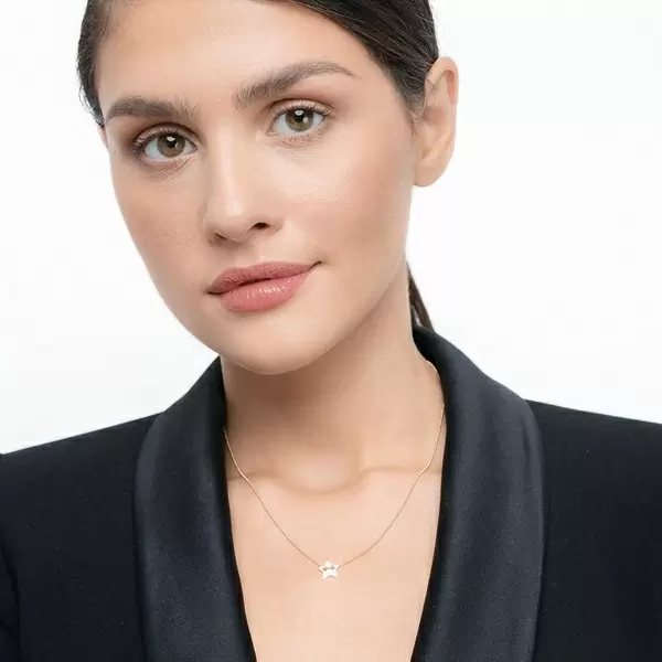 Leaf Jewelry Halskette Star, 14 K Gelbgold