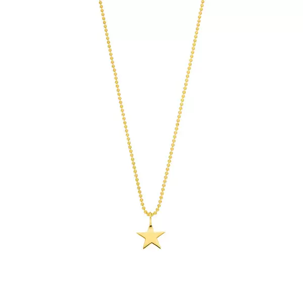 Leaf Jewelry Halskette STAR, 14 K Gelbgold