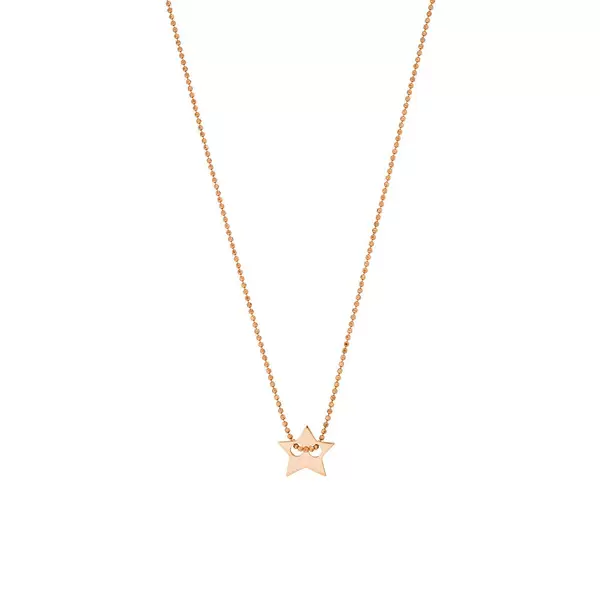 Leaf Jewelry Halskette Star, 14 K Rosegold