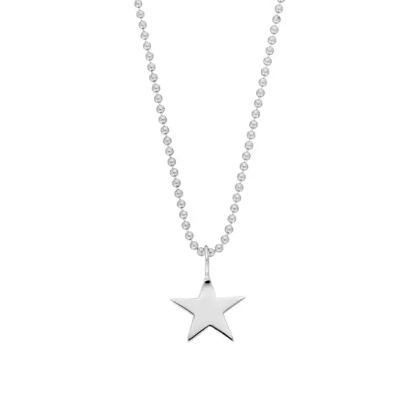 Leaf Jewelry Halskette STAR, 14 K Weißgold