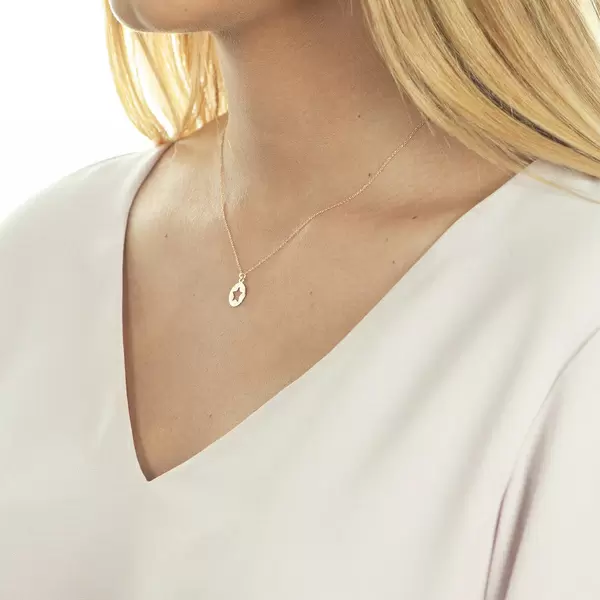 Leaf Jewelry Halskette Star, 14K Rosegold