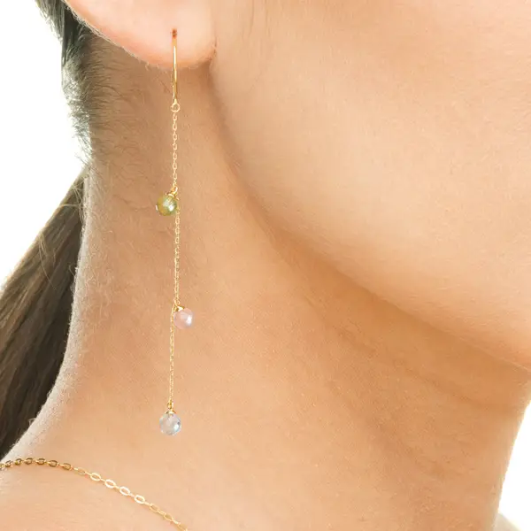 Leaf Jewelry Ohrhänger Sweet Gems, 14K Gelbgold