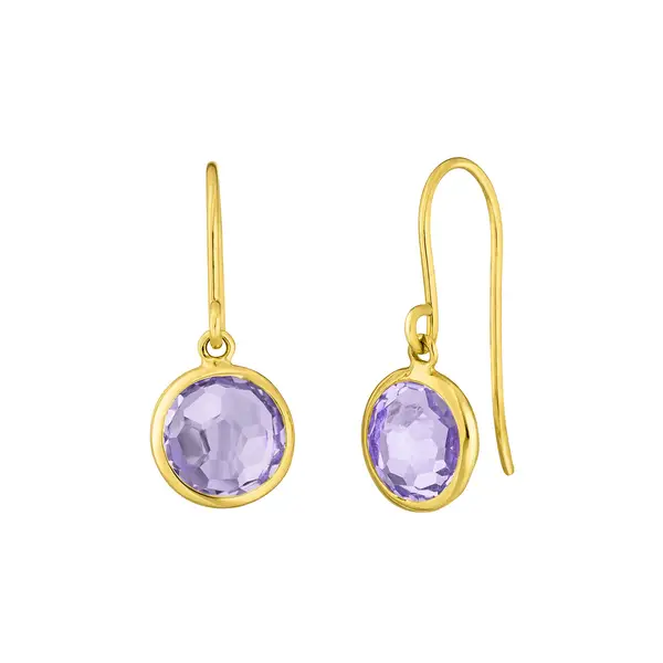Leaf Jewelry Ohrringe Amethyst, 14 K Gelbgold Leaf Jewelry Ohrringe Amethyst, 14 K Gelbgold