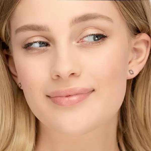 Leaf Jewelry Ohrstecker Clover, 14 K Weissgold