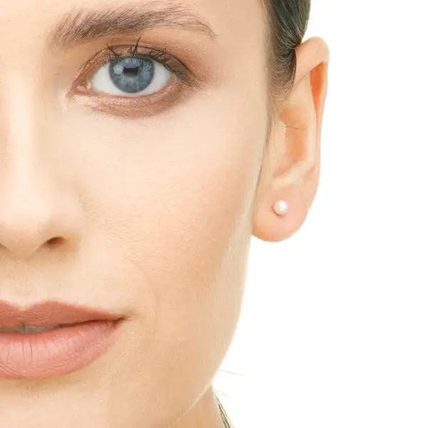 Leaf Jewelry Ohrstecker Perle, 4mm, 14 K Rosegold