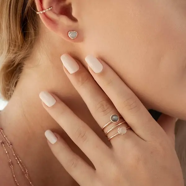 Leaf Jewelry Ohrstecker Valentine, Rosegold