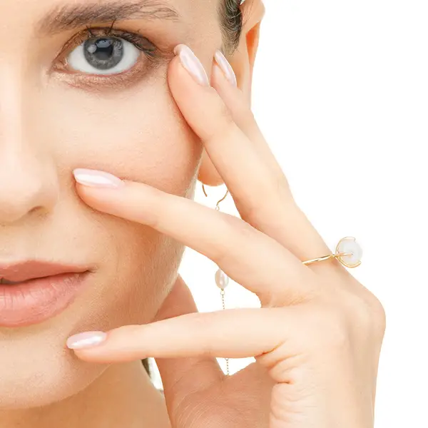 Leaf Jewelry Ring Barock Pearl, 14K Gelbgold