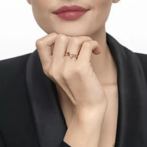 Leaf Jewelry Ring Cabochon, 14 K Gelbgold, Mondstein