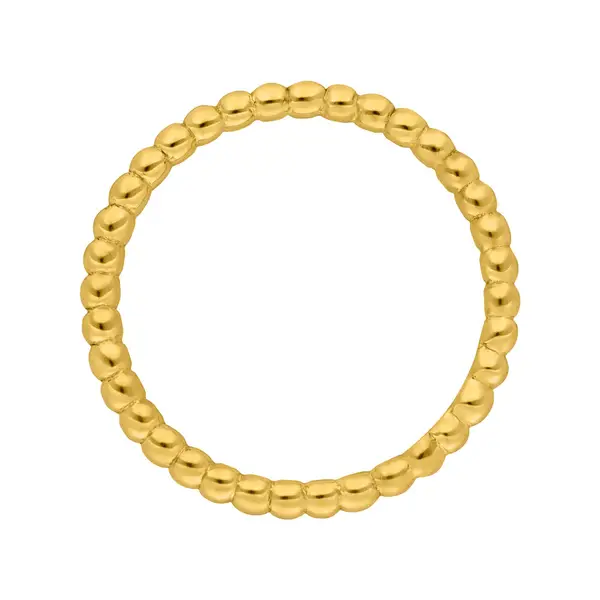 Leaf Jewelry Ring Kugel, 18 K Gelbgold