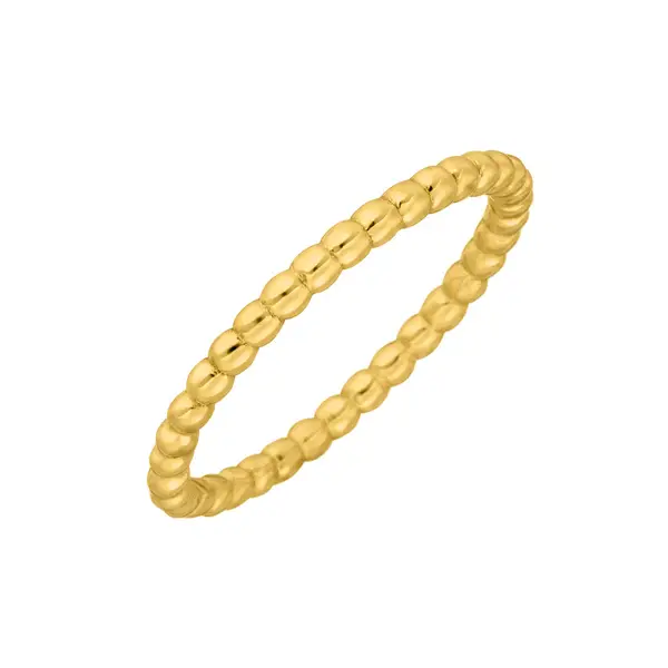 Leaf Jewelry Ring Kugel, 18 K Gelbgold