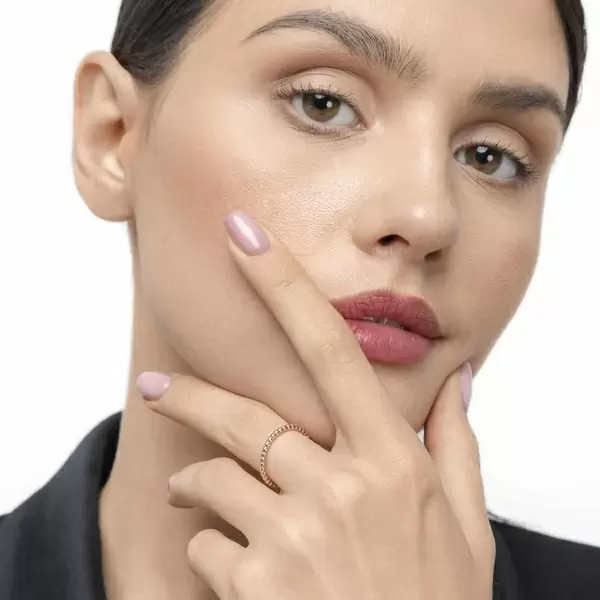 Leaf Jewelry Ring Kugel, 18 K Roségold