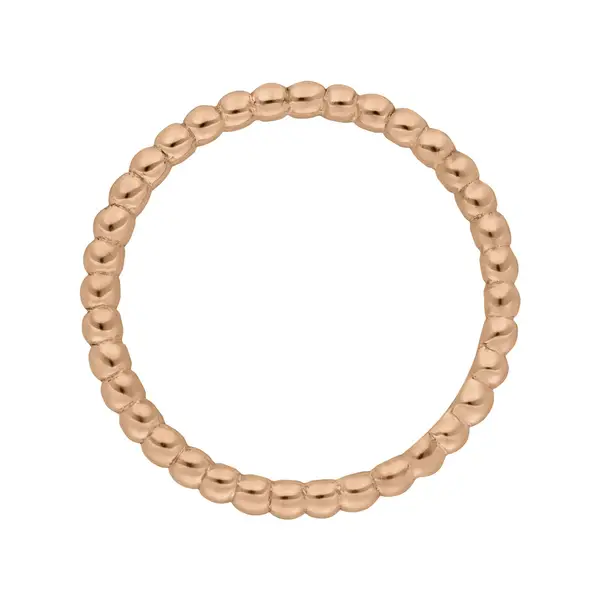 Leaf Jewelry Ring Kugel, 18 K Roségold