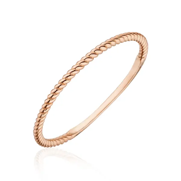 Leaf Jewelry Ring Twist, 18 K Roségold