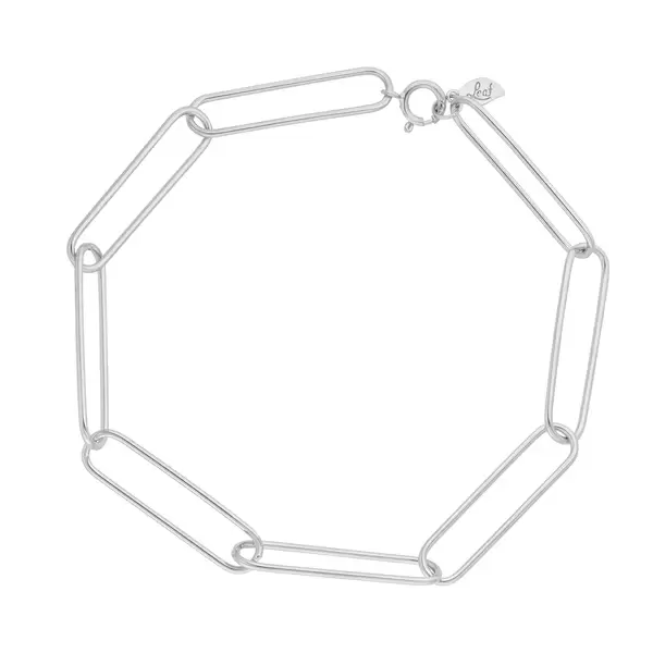 Leaf Jewelry Silber Armkette, BIG SQUARE