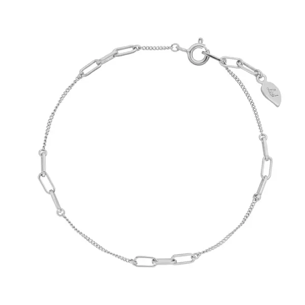 Leaf Jewelry Silber Armkette, CUBE II