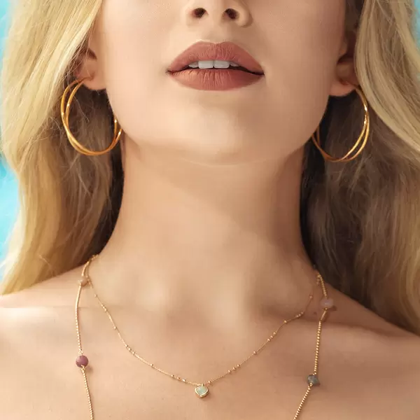 Leaf Jewelry Silber Creole, TUBE, Rosegold