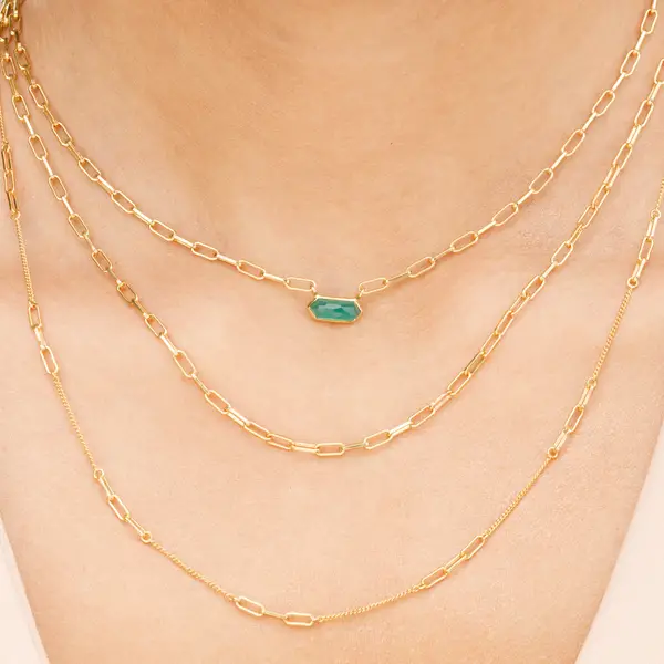 Leaf Jewelry Silber Halskette, CUBE I