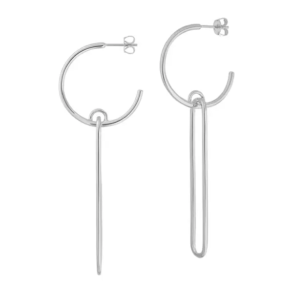 Leaf Jewelry Silber Ohrhänger, BIG SQUARE