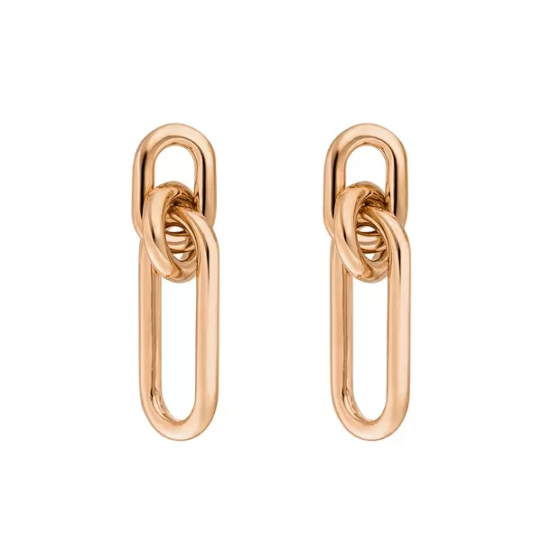 Leaf Jewelry Silber Ohrhänger, Rosegold, Karabiner